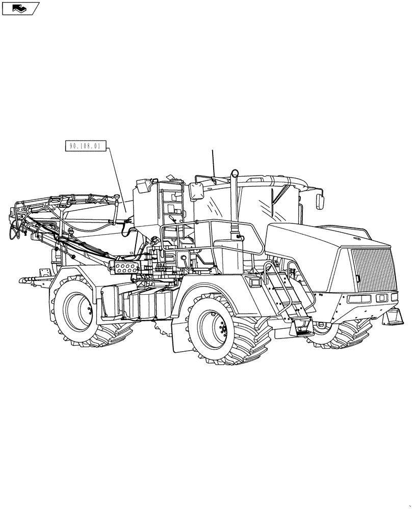 Схема запчастей Case IH 810 - (00.000.90) - PICTORIAL INDEX - DECALS (00) - GENERAL & PICTORIAL INDEX