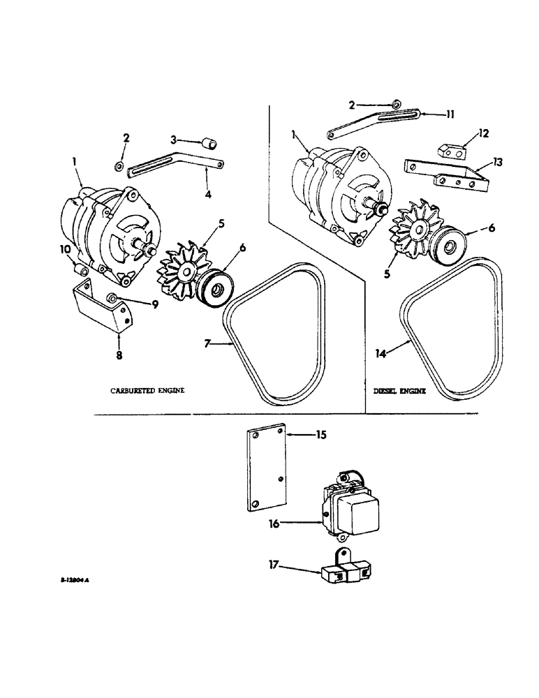 Схема запчастей Case IH 2806 - (G-07) - ELECTRICAL SYSTEM, ALTERNATOR GENERATOR AND CONNECTIONS (06) - ELECTRICAL SYSTEMS