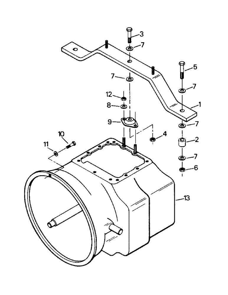 Схема запчастей Case IH PT225 - (04-46) - PT TRANSMISSION MOUNTING (04) - Drive Train