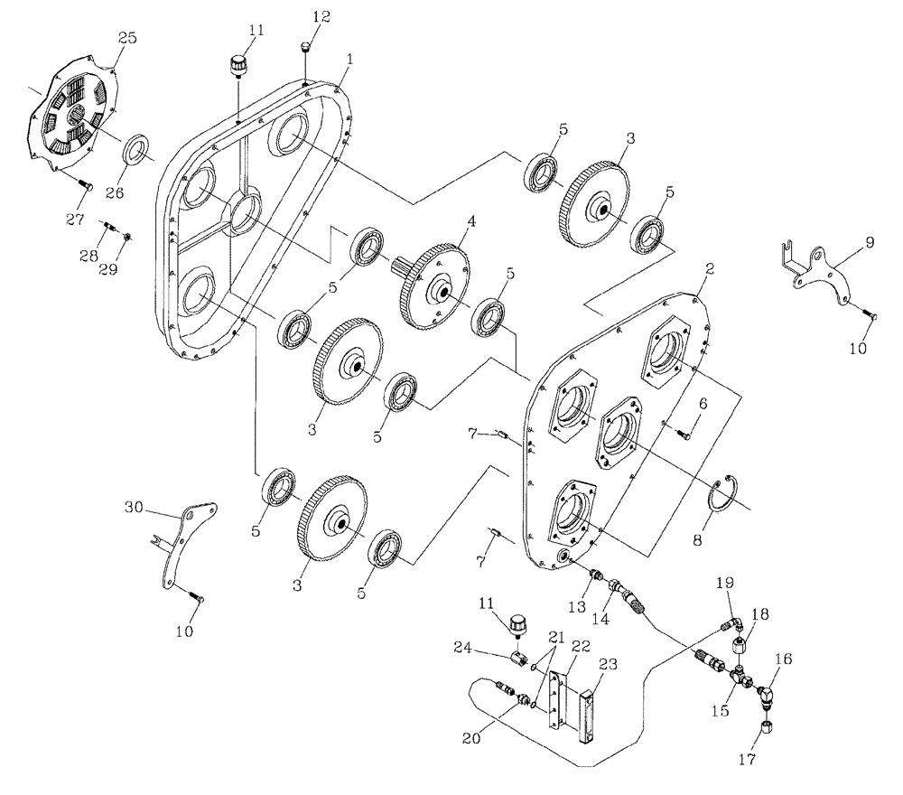 Схема запчастей Case IH 7700 - (C06[04]) - GEARBOX, 6CT, COMMERCIAL Engine & Engine Attachments