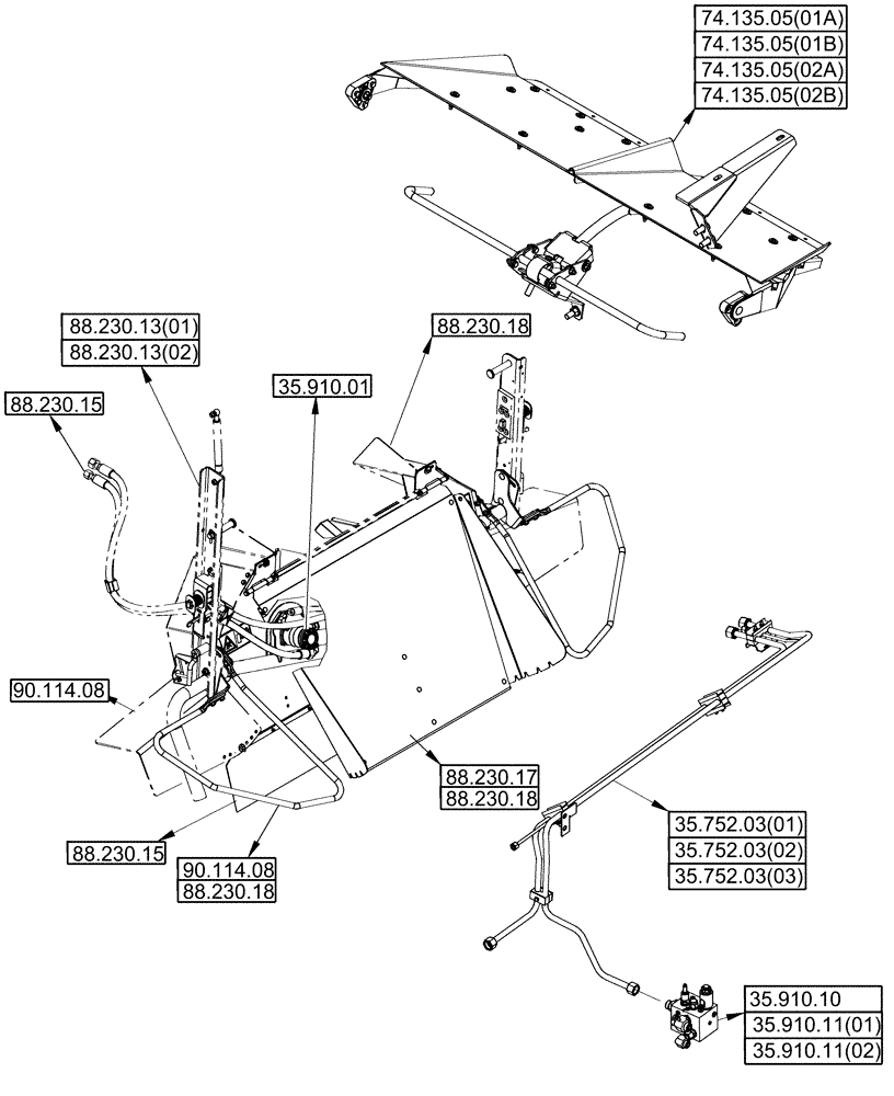 Схема запчастей Case IH 7120 - (88.000.00) - SECTION INDEX - STRAW SPREADER (88) - ACCESSORIES