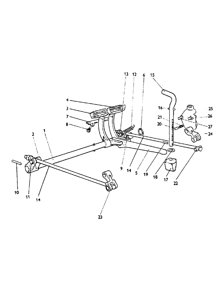 Схема запчастей Case IH 990 - (G02) - BRAKES, BRAKE LINKAGE, 885, 990, 995 AND 996 TRACTORS, STANDARD TRACTOR WITH TWO-WHEEL BRAKES (5.1) - BRAKES