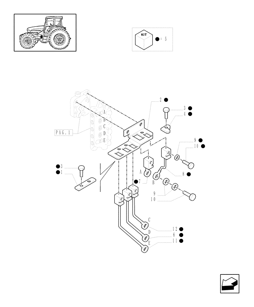 Схема запчастей Case IH MXM155 - (1.29.6[03]) - HYDRAULIC GEARBOX CONTROL - C5439 (03) - TRANSMISSION