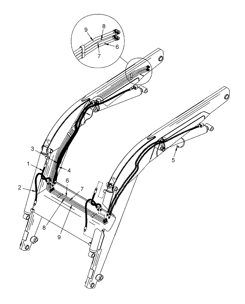 Схема запчастей Case IH LX146 - (002) - HYDRAULICS (35) - HYDRAULIC SYSTEMS