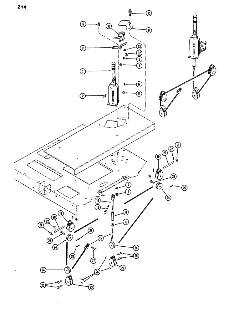 Схема запчастей Case IH 770 - (214) - PARKING BRAKE (06) - POWER TRAIN