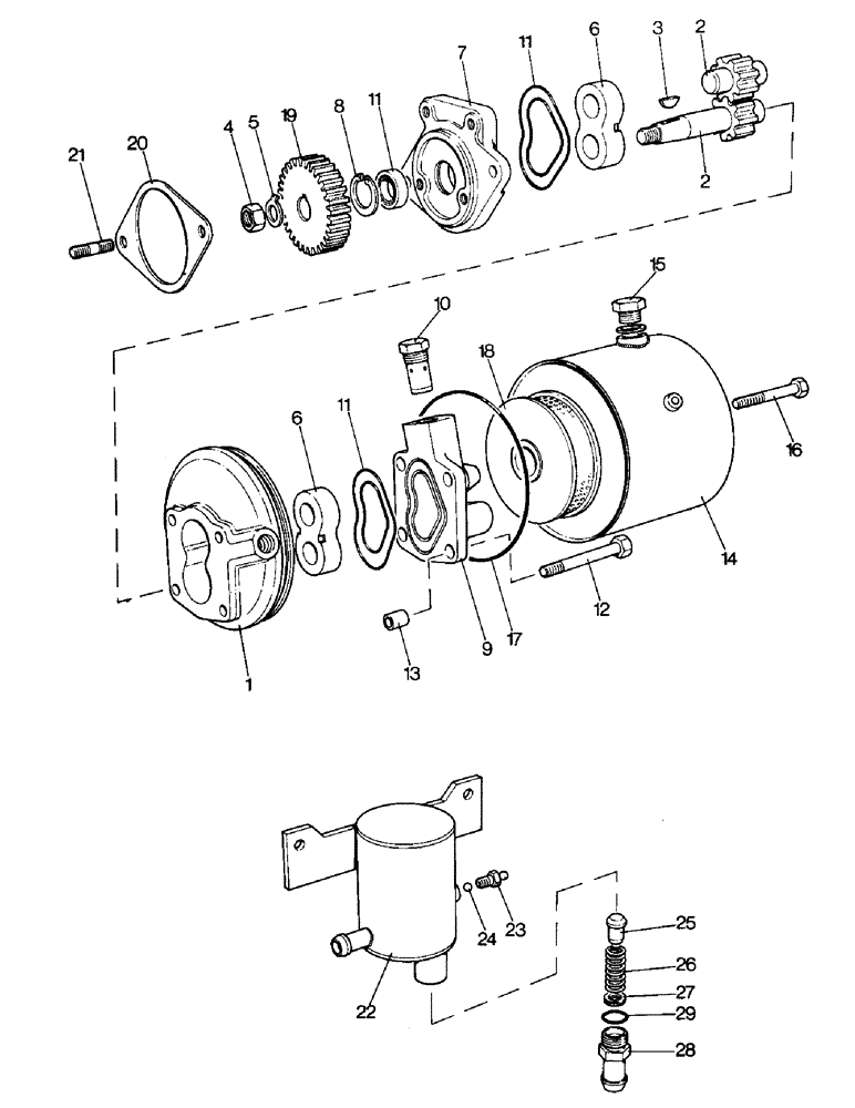 Схема запчастей Case IH 996 - (H08-1) - STEERING AND FRONT AXLE, STEERING PUMP AND RESERVOIR Steering & Front Axle