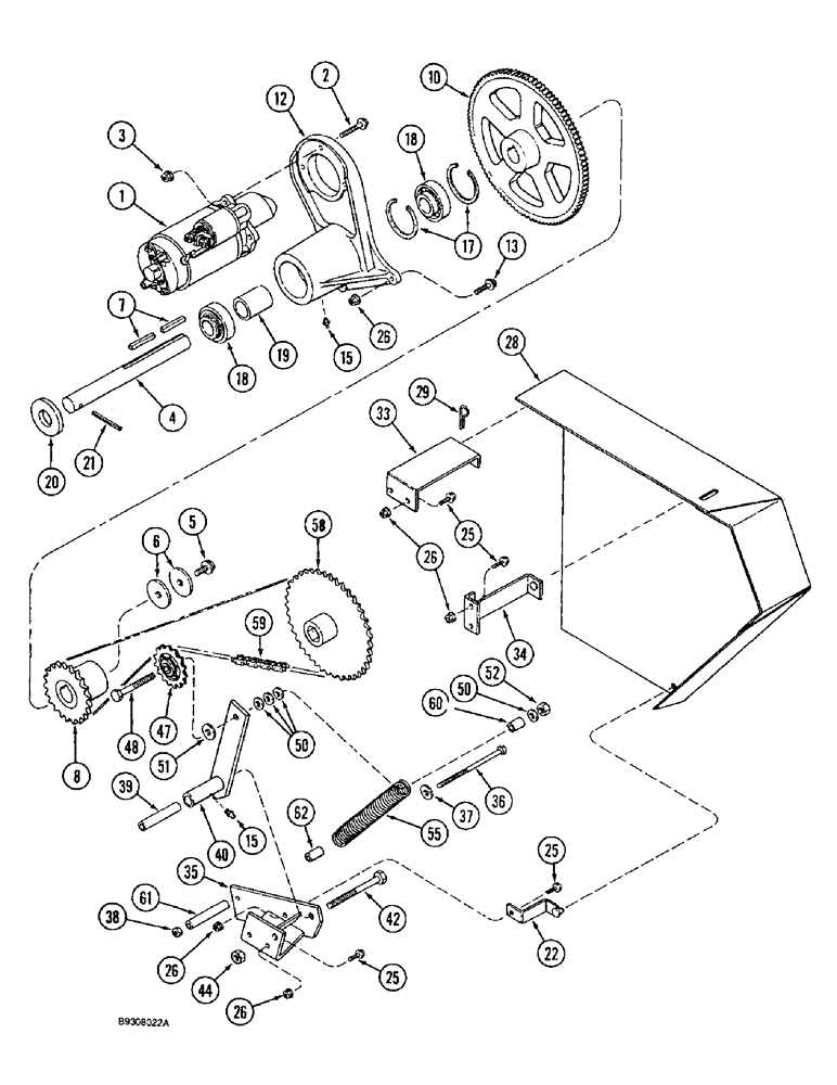 Схема запчастей Case IH 1666 - (9A-44) - FEEDER REVERSER, WITHOUT ROCK TRAP (13) - FEEDER