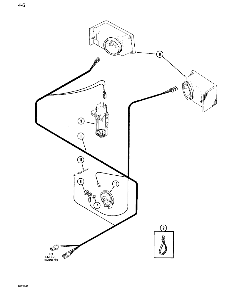 Схема запчастей Case IH 7120 - (4-06) - FRONT HARNESS (04) - ELECTRICAL SYSTEMS