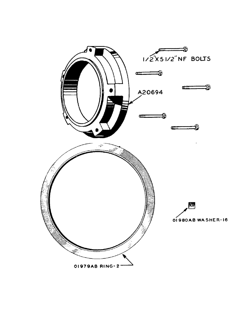 Схема запчастей Case IH 900 - (109) - FRONT WHEEL RIM EXTENSION RINGS (06) - POWER TRAIN