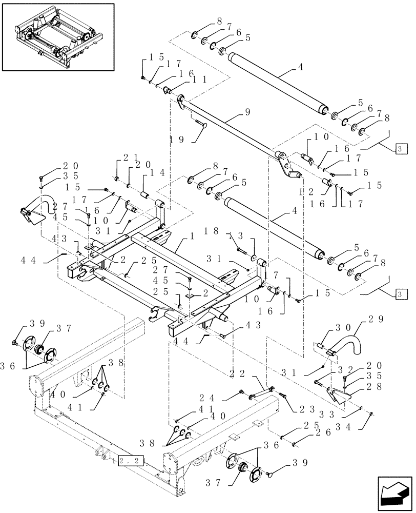 Схема запчастей Case IH RBX341 - (15.22A[01]) - TABLE - D652 (15) - KNOTTER /WRAPPER