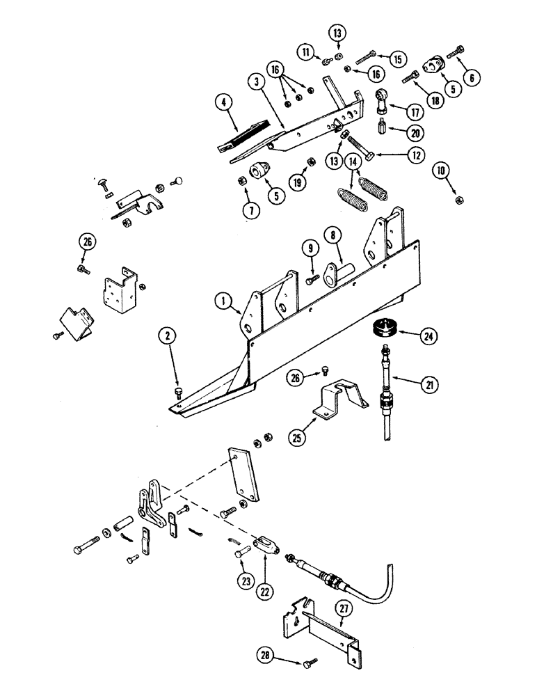 Схема запчастей Case IH 2594 - (6-022) - INCHING PEDAL (06) - POWER TRAIN