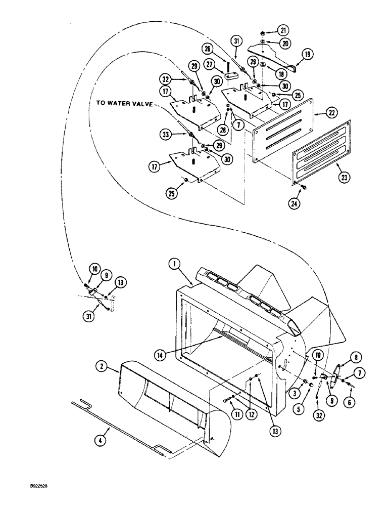 Схема запчастей Case IH 9270 - (9-094) - CAB AIR CONDITIONER & HEATER CONTROLS & AIR PLENUM PRIOR TO P.I.N. JCB0028400 (09) - CHASSIS/ATTACHMENTS