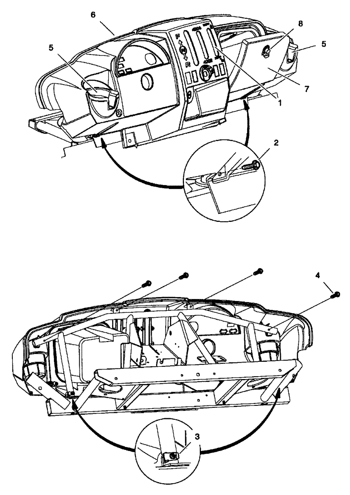 Схема запчастей Case IH SCOUT - (90.150.06) - DASH (90) - PLATFORM, CAB, BODYWORK AND DECALS