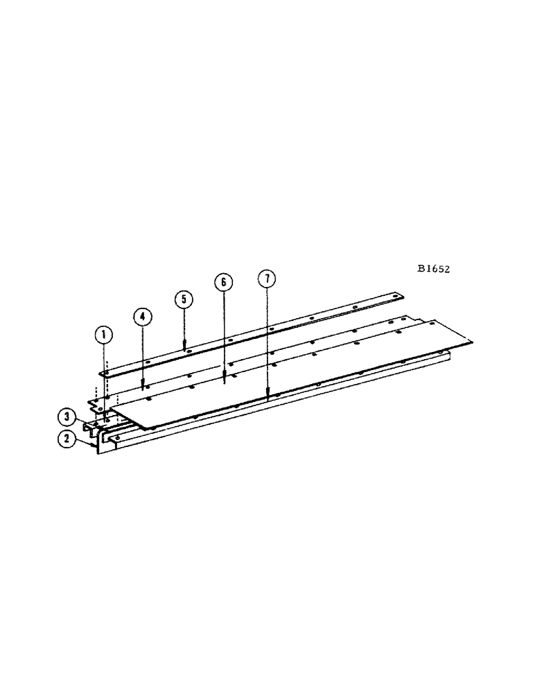 Схема запчастей Case IH 660 - (080) - HINGED FEED PLATE FOR FEEDER SPOUT 