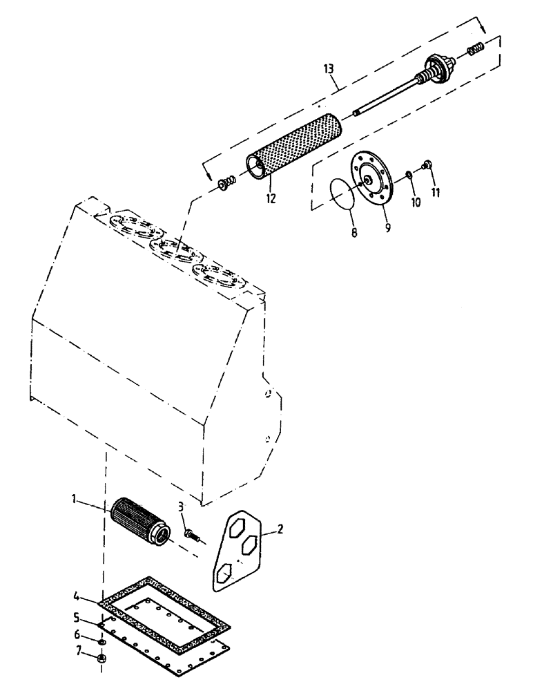 Схема запчастей Case IH 7000 - (B08-05) - OIL FILTERS AND STRAINERS Hydraulic Components & Circuits