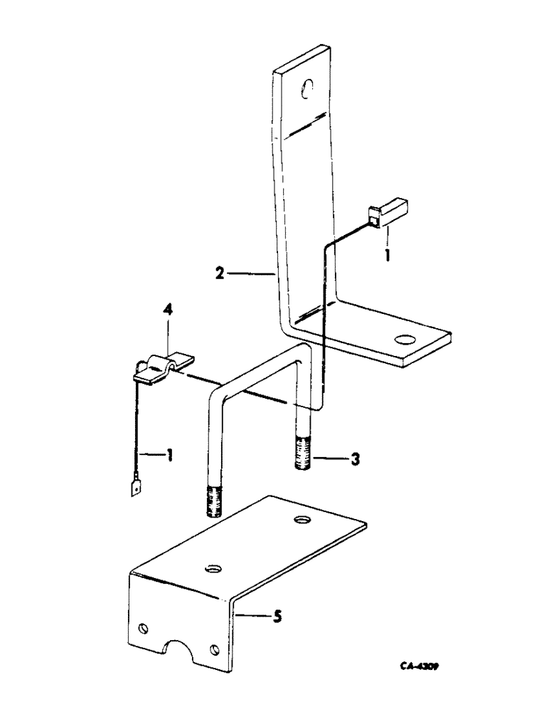 Схема запчастей Case IH 454 - (08-26) - ELECTRICAL, BRAKE AND FLASHING LIGHT MTG BRACKETS (06) - ELECTRICAL