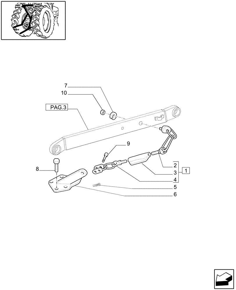 Схема запчастей Case IH JX1060C - (1.89.6[05]) - IMPLEMENT CARRIER (09) - IMPLEMENT LIFT