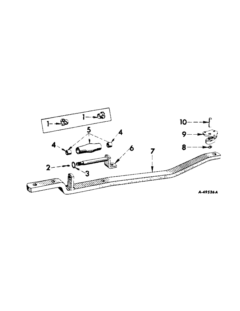 Схема запчастей Case IH 340 - (237) - DRAWBARS AND HITCHES, SWINGING DRAWBAR, FOR TRACTORS EQUIPPED W/FIXED DRAWBAR, INTL 330 & 340 Drawbar & Hitches