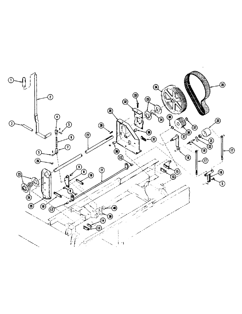 Схема запчастей Case IH 1255 - (090) - HEADER PRIMARY DRIVE (35) - HYDRAULIC SYSTEMS