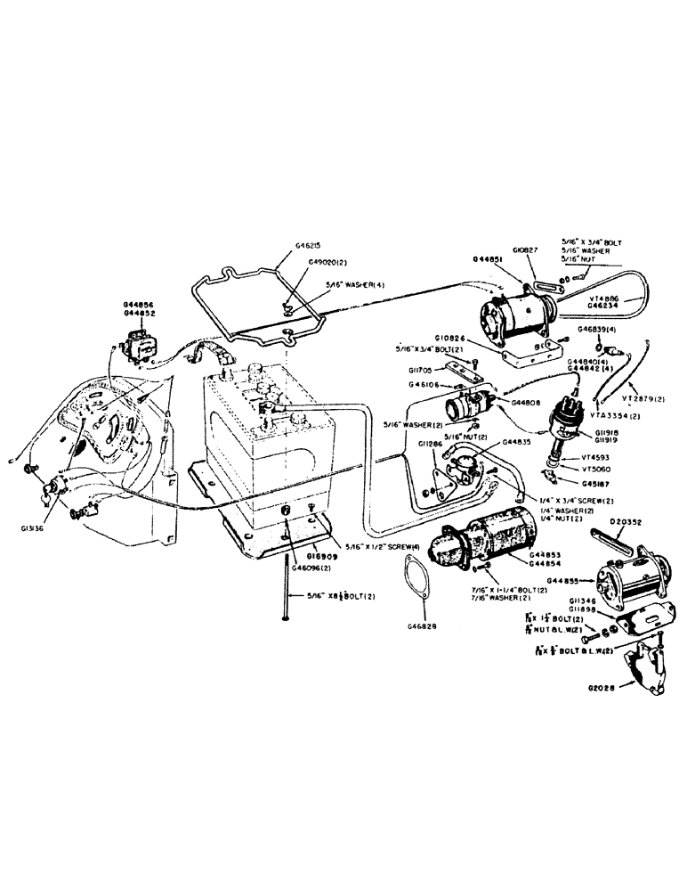 Схема запчастей Case IH 400B-SERIES - (067A) - ELECTRIC SYSTEM DELCO-REMY, BATTERY, L.H. AND R.H. MOUNTED GENERATOR, STARTING MOTOR AND IGNITION (04) - ELECTRICAL SYSTEMS