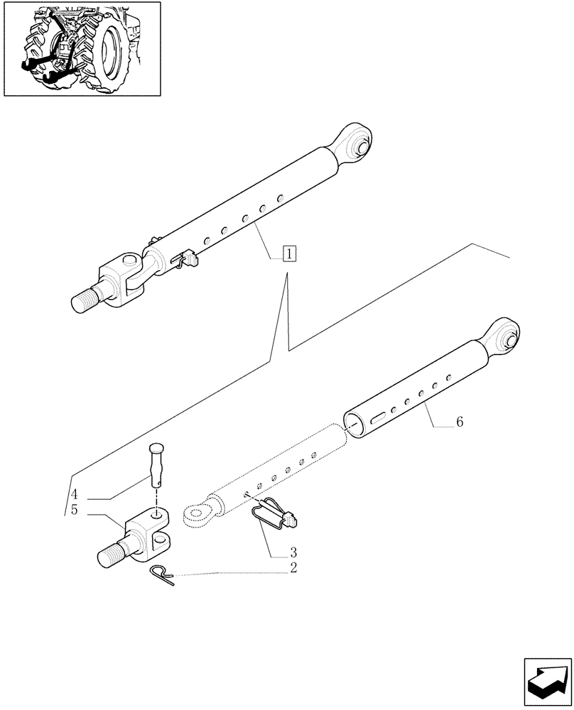 Схема запчастей Case IH JX1060C - (1.89.9/ A) - LATERAL STABILIZERS - BREAKDOWN (09) - IMPLEMENT LIFT