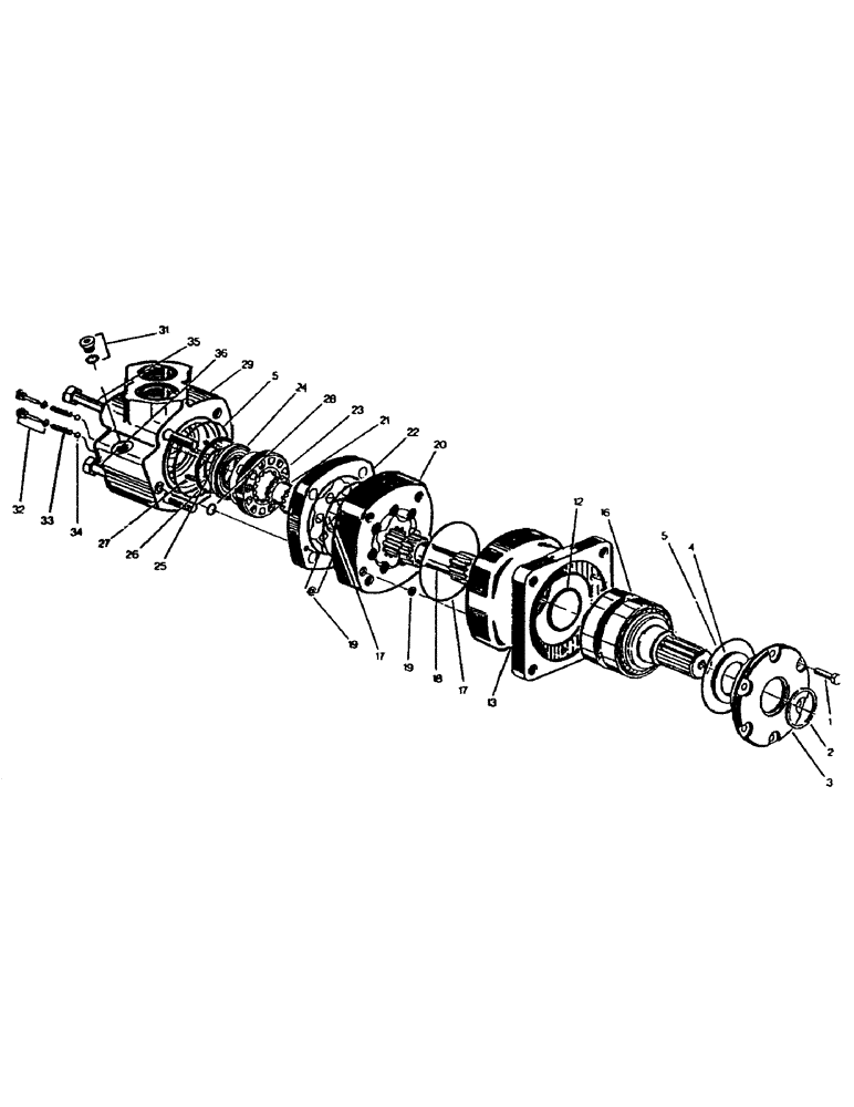 Схема запчастей Case IH 7000 - (B02-40) - HYDRAULIC MOTOR, 6000 CHAR-LYNN, 59.9 CUBIC INCH Hydraulic Components & Circuits