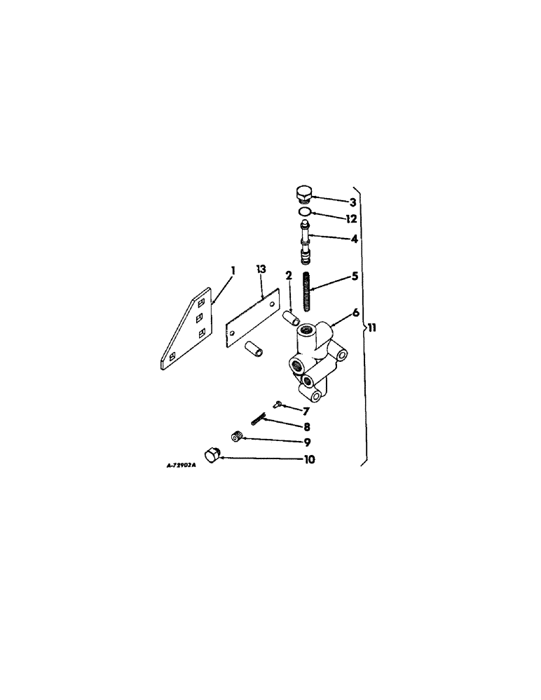 Схема запчастей Case IH 403 - (214[1]) - HYDRAULIC REEL DRIVE CHAIN REDUCTION FLOW DIVIDER (58) - ATTACHMENTS/HEADERS