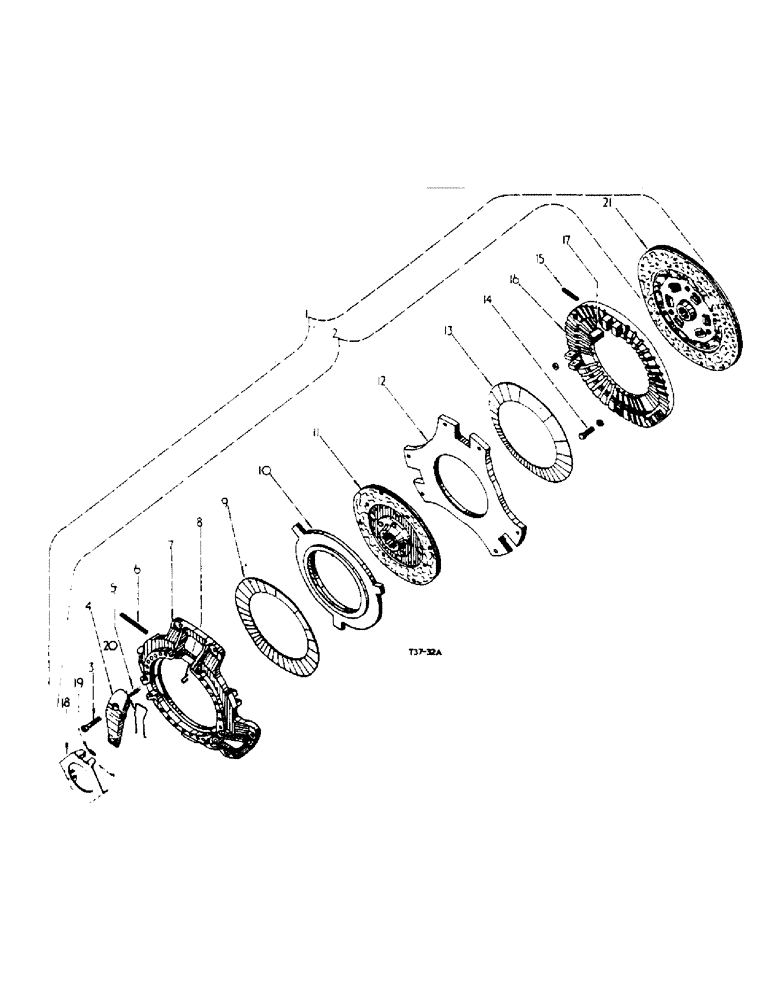 Схема запчастей Case IH 434 - (6-086) - DUAL CLUTCH AND FLYWHEEL - ATTACHMENTS (88) - ACCESSORIES