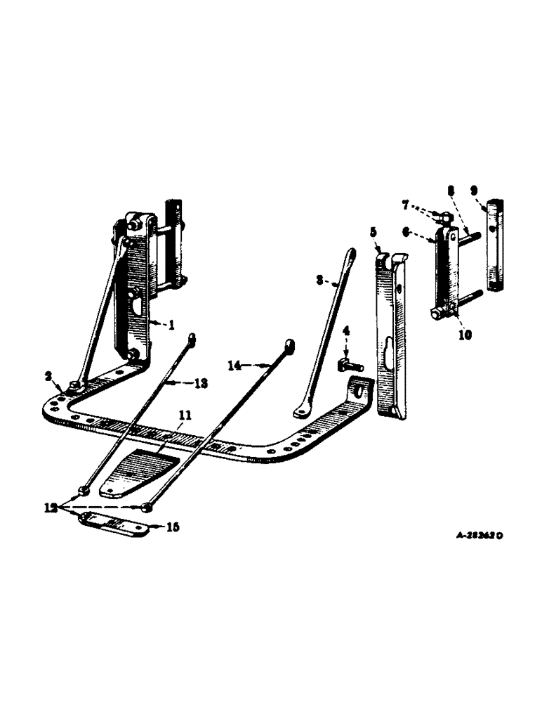 Схема запчастей Case IH 460 - (193) - DRAWBARS & HITCHES, FIXED DRAWBAR Drawbar & Hitches