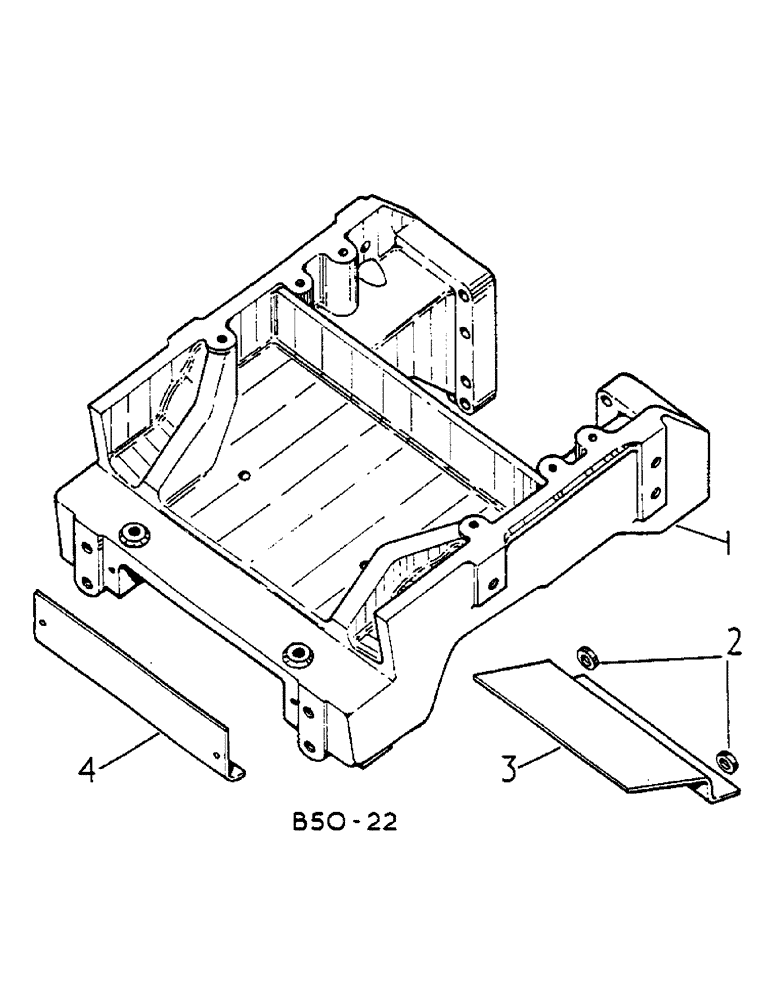 Схема запчастей Case IH 684 - (14-009) - FRONT BOLSTER Suspension