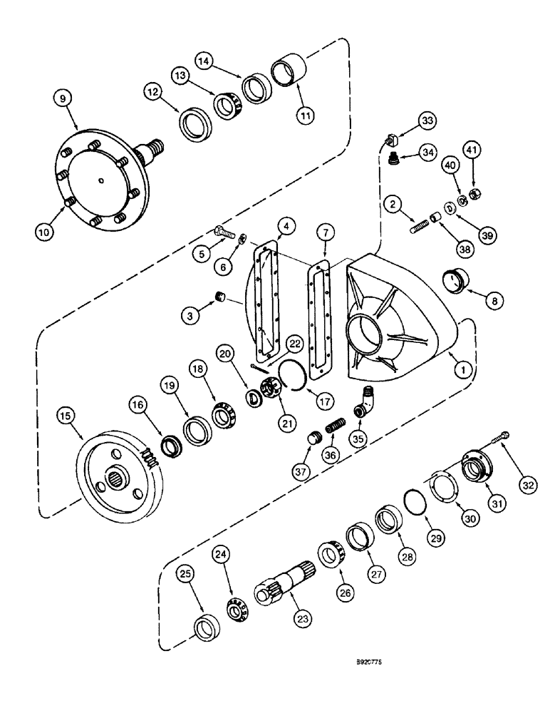 Схема запчастей Case IH 1800 - (6-46) - FINAL DRIVE (03) - POWER TRAIN