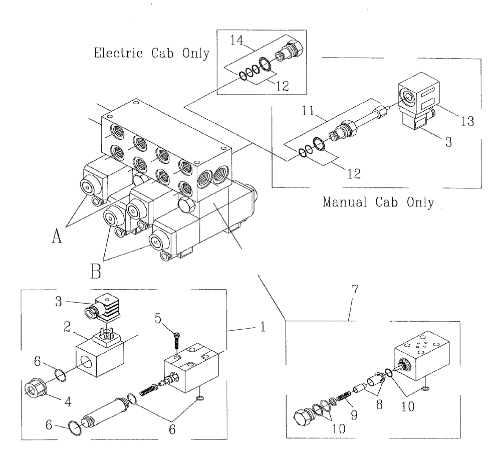 Схема запчастей Case IH 7700 - (B05[10]) - HYDRAULIC VICKERS RELIEF VALVE Hydraulic Components & Circuits