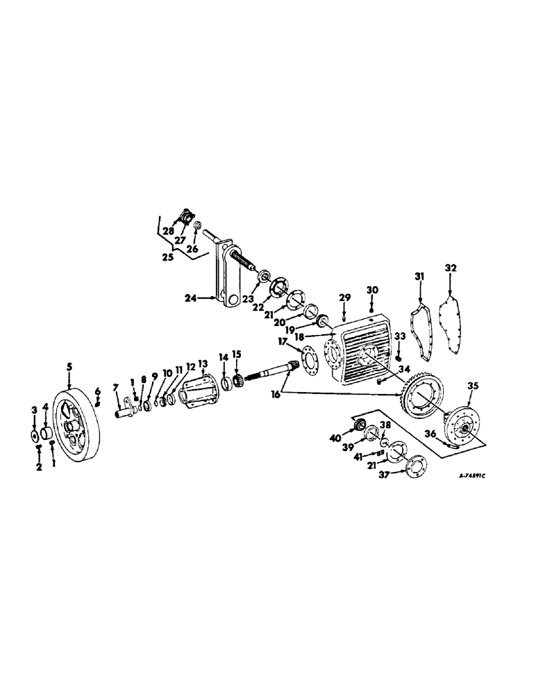 Схема запчастей Case IH 440 - (F-18) - MAIN DRIVE 