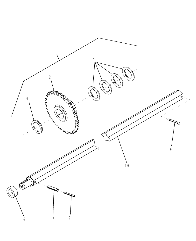 Схема запчастей Case IH RB564 - (18.39) - DIA KIT, SLEDGE DIRECT DRIVE (18) - ACCESSORIES