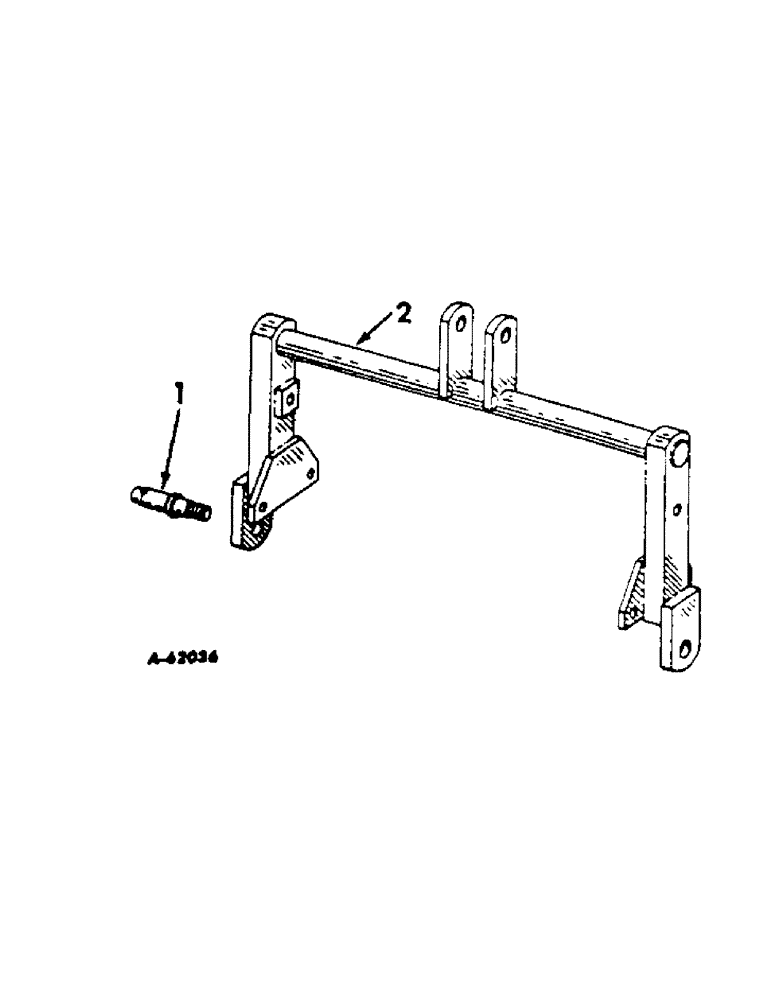 Схема запчастей Case IH 314 - (Q-14[A]) - THREE POINT HITCH, CATEGORY II 