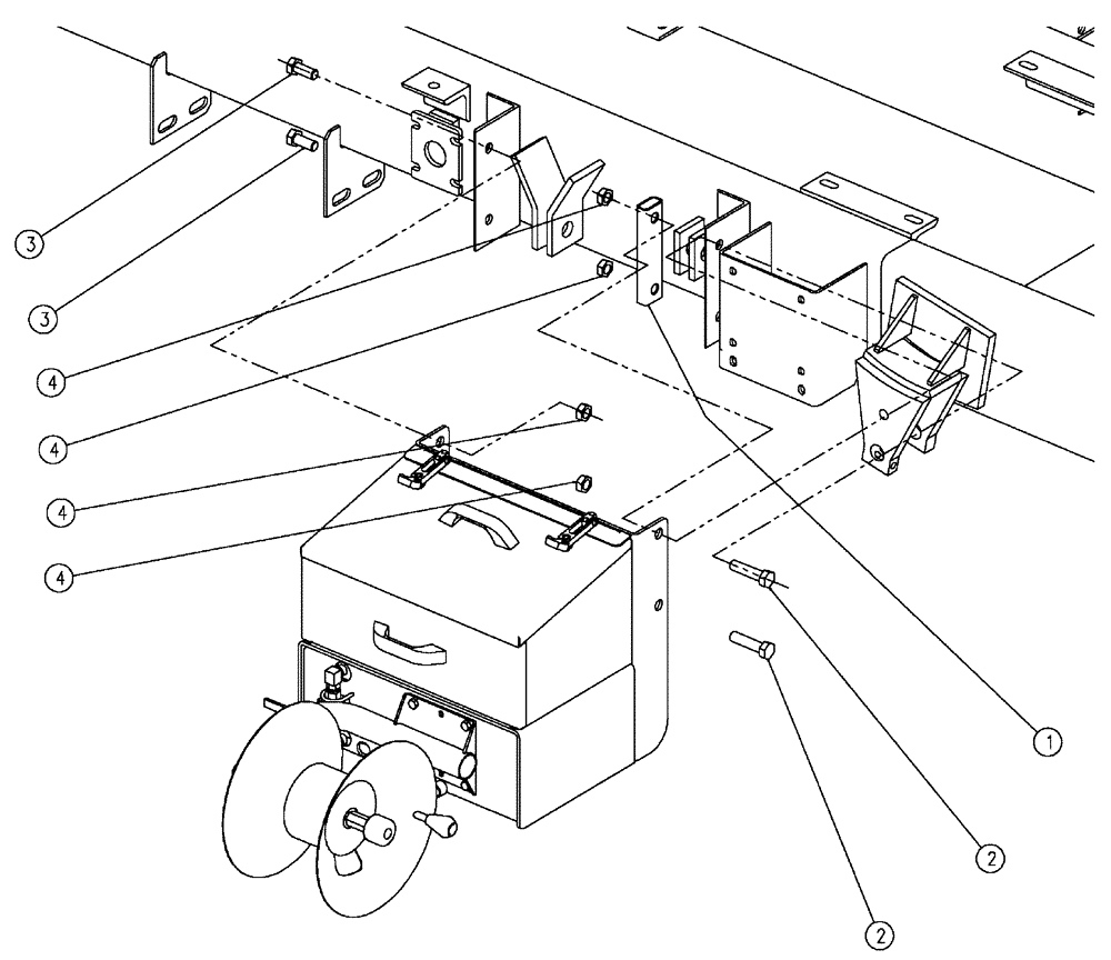 Схема запчастей Case IH FLX610 - (05-016) - PRESSURE WASHER MOUNTING Liquid Plumbing