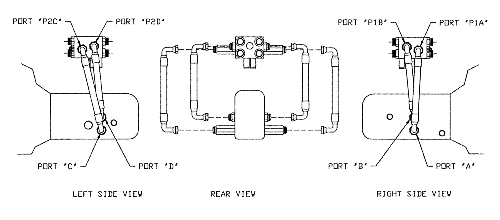 Схема запчастей Case IH PATRIOT NT - (05-004) - PUMP TO SHIFT BLOCK Hydraulic Plumbing