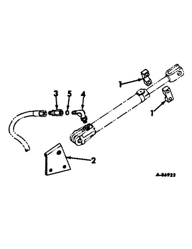 Схема запчастей Case IH 211 - (E-30) - HYDRAULIC CYLINDER ADAPTING PACKAGE, SINGLE ACTION 