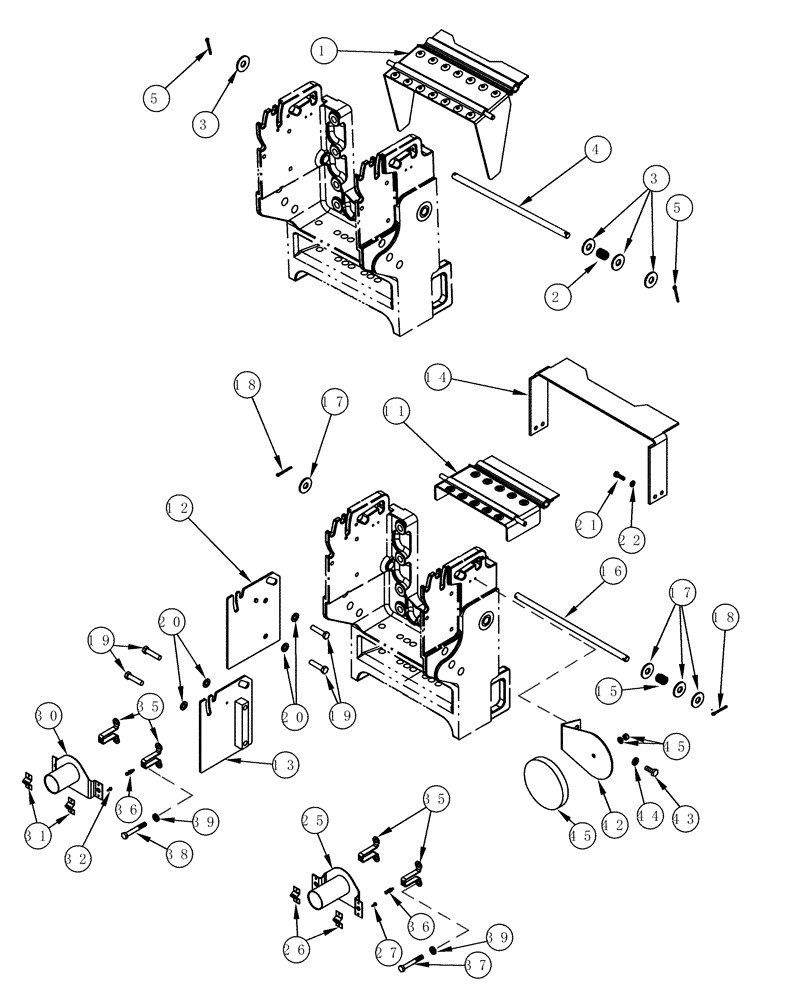 Схема запчастей Case IH MX240 - (06-41) - POWER TAKE OFF ASSEMBLY SHIELDS (06) - POWER TRAIN