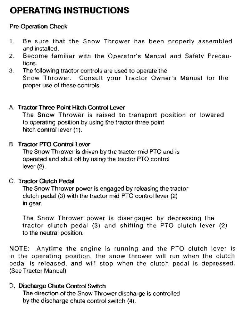 Схема запчастей Case IH ST54 - (18) - OPERATING INSTRUCTIONS 