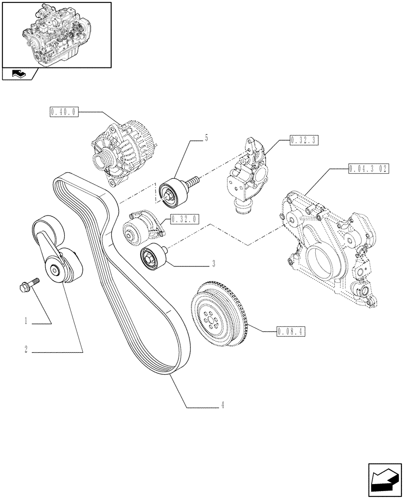 Схема запчастей Case IH F4GE9684R J602 - (0.34.0) - WATER PUMP - CONTROL (2852395) 