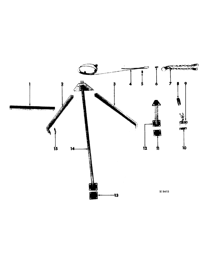 Схема запчастей Case IH 75 - (06-12) - WING LIFT ATTACHMENT 