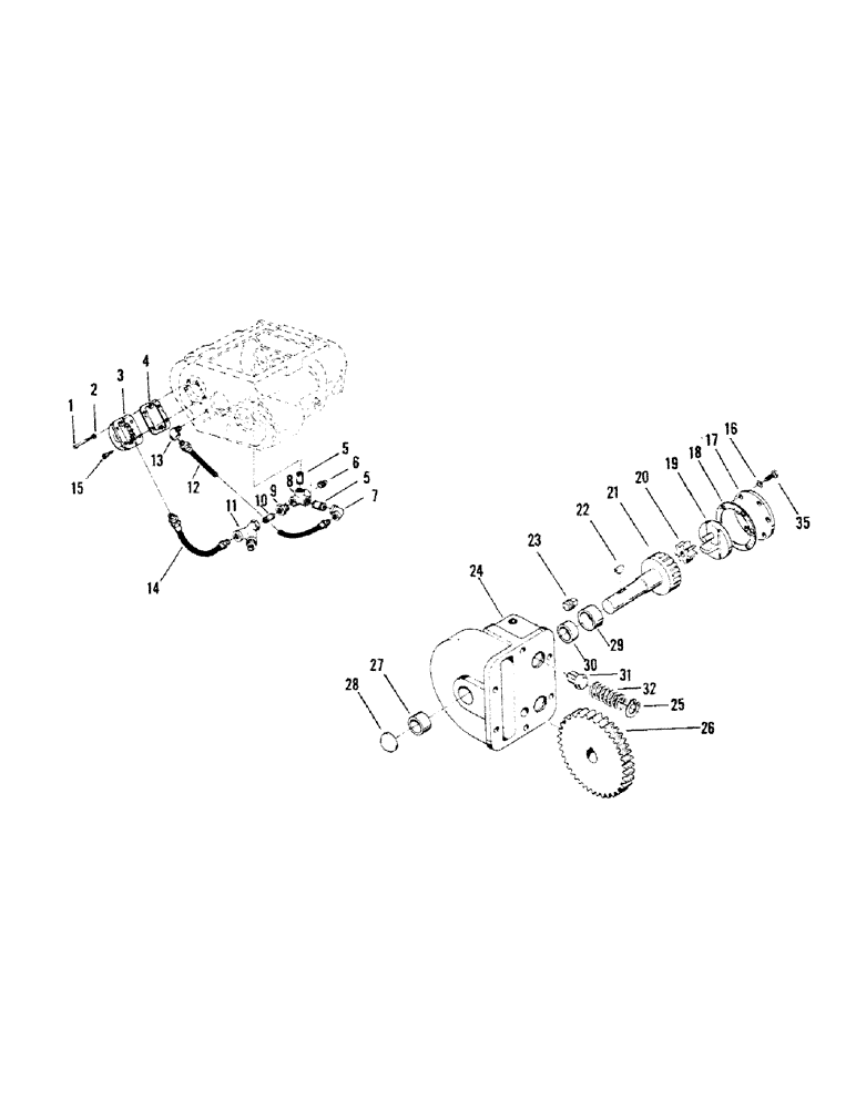 Схема запчастей Case IH STEIGER - (04-17) - TRANSMISSION COOLING & PUMP ASSEMBLY - FULLER (04) - Drive Train