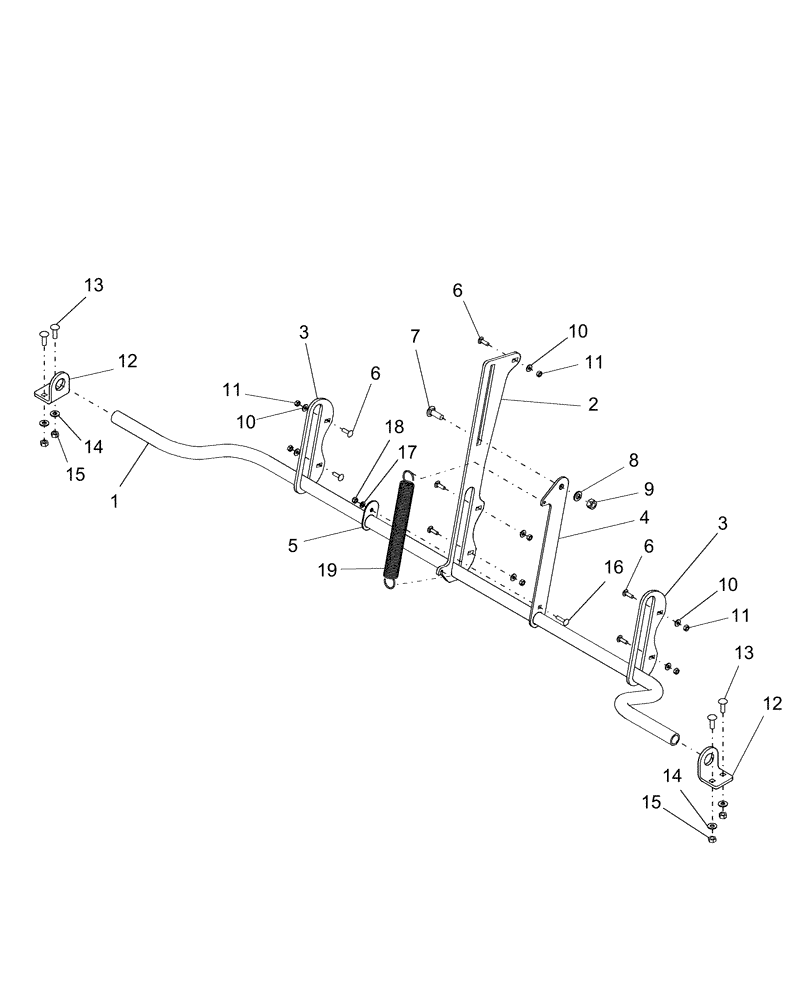 Схема запчастей Case IH AFX8010 - (E.10.B[4]) - DOOR LOCK, STRAWHOOD, WINDROW - PIN HAJ105201NA/HAJ103201EU AND AFTER E - Body and Structure