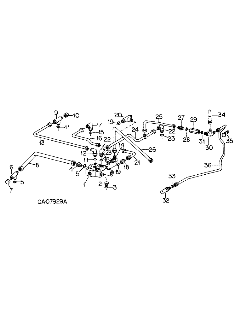 Схема запчастей Case IH 5288 - (10-11) - HYDRAULICS, FLOW DIVIDER VALVE AND CONNECTIONS (07) - HYDRAULICS