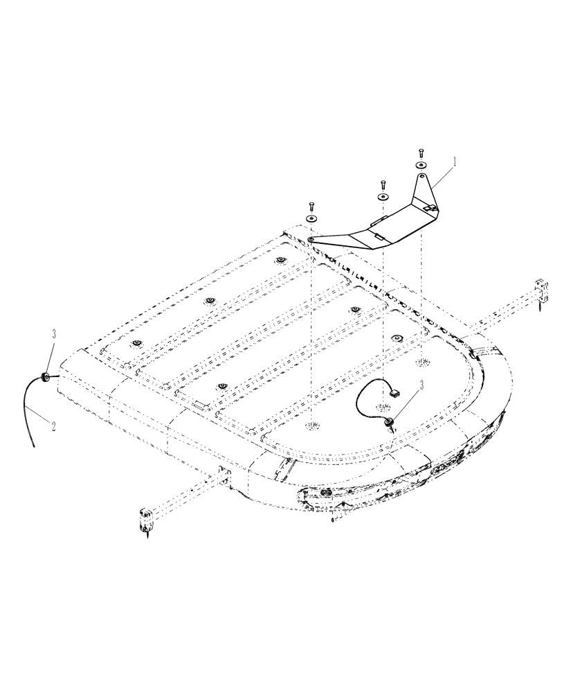 Схема запчастей Case IH AFX8010 - (A.50.A.96.88[02]) - GPS MOUNTING - EU A - Distribution Systems