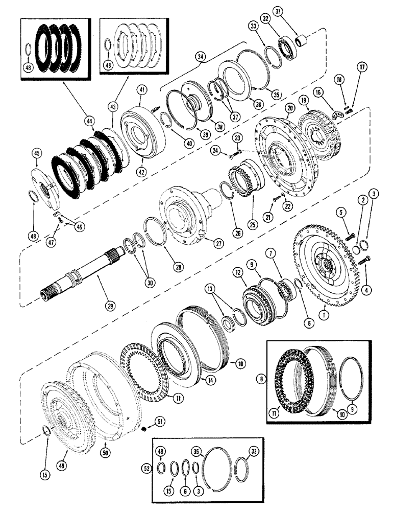 Схема запчастей Case IH M570AT - (048) - TORQUE CONVERTER, TORQUE CONVERTER DRIVE (06) - POWER TRAIN