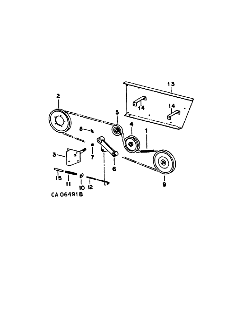 Схема запчастей Case IH 1480 - (20-13) - SEPARATOR, STRAW SPREADER DRIVE, S/N. 24001 & ABOVE, FOR COMBINE W/S/N 24000 & BELOWW/ STRAW CHOPPER Separation