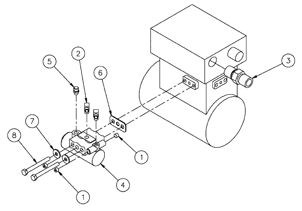 Схема запчастей Case IH TITAN 4520 - (07-001) - AIR COMPRESSOR GROUP Pneumatics