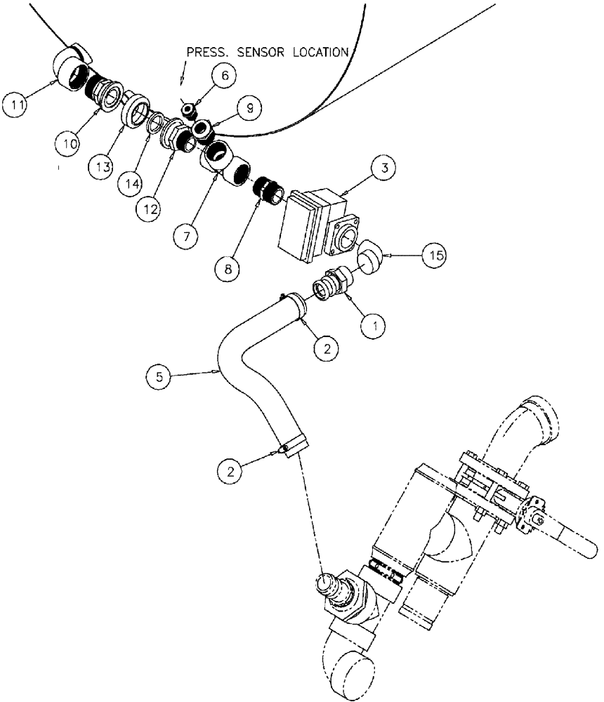 Схема запчастей Case IH 610 - (05-047) - SPARGE PLMBING GROUP Liquid Plumbing